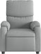 Fauteuil verstelbaar stof lichtgrijs