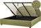 VAUCLUSE - Bed met opbergruimte - Olijfgroen - 180 x 200 cm - Bouclé