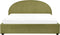 VAUCLUSE - Bed met opbergruimte - Olijfgroen - 180 x 200 cm - Bouclé
