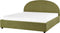 VAUCLUSE - Bed met opbergruimte - Olijfgroen - 180 x 200 cm - Bouclé
