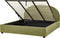 VAUCLUSE - Bed met opbergruimte - Olijfgroen - 180 x 200 cm - Bouclé
