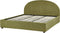VAUCLUSE - Bed met opbergruimte - Olijfgroen - 180 x 200 cm - Bouclé