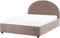 VAUCLUSE - Bed met opbergruimte - Taupe - 140 x 200 cm - Bouclé