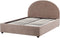 VAUCLUSE - Bed met opbergruimte - Taupe - 140 x 200 cm - Bouclé