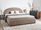 VAUCLUSE - Bed met opbergruimte - Taupe - 180 x 200 cm - Bouclé