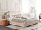 VAUCLUSE - Tweepersoonsbed - Beige - 180 x 200 cm - Polyester