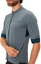 Vaude Kura FZ Tricot II gravel fietsshirt korte mouwen blauw heren