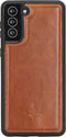 NorthLife - Geschikt voor Samsung Galaxy S21 - Leren Backcover hoes - Cognac
