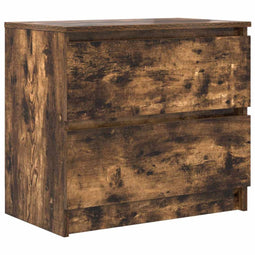 vidaXL - Tv-meubel - 60x35x54 - cm - bewerkt - hout - gerookt - eikenkleurig