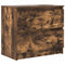 vidaXL - Tv-meubel - 60x35x54 - cm - bewerkt - hout - gerookt - eikenkleurig