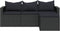 vidaXL - Loungeset - poly - rattan - zwart