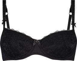 Hunkemöller Maya - Voorgevormde BH met beugel - Kant details - Zwart