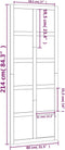 vidaXL - Schuifdeur - 80x1,8x214 - cm - massief - grenenhout - wit