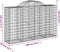vidaXL - Schanskorven - 9 - st - gewelfd - 200x50x120/140 - cm - ijzer