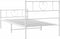 vidaXL - Bedframe - met - hoofd- - en - voeteneinde - metaal - wit - 90x190 - cm