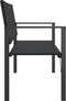 vidaXL - Tuinbank - 2-zits - poly - rattan - zwart