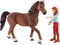 schleich HORSE CLUB - Speelfigurenset - Hannah en Cayenne - Kinderspeelgoed voor Jongens en Meisjes - 5 tot 12 jaar - 42539