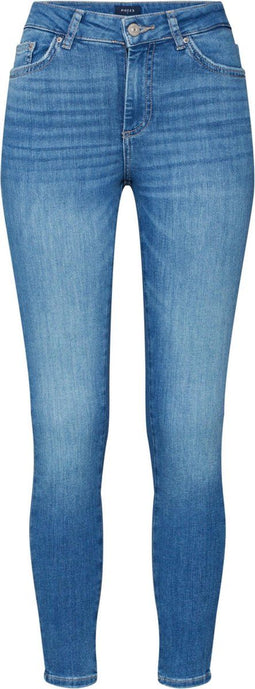 Pieces PCDELLY SKN MW CR LB124-BA/NOOS BC Dames Jeans - Skinny Fit - Stretch Denim - Maat XS