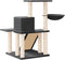 vidaXL - Kattenmeubel - met - sisal - krabpalen - 82 - cm - donkergrijs