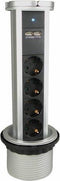 VB 61075 Stekkerdoos voor Inbouw in Tafelblad + 2 x USB