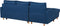 FLAKK - Hoekslaapbank - Marineblauw - Rechts - 232 cm - Polyester