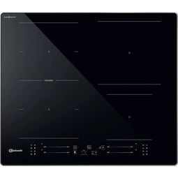Bauknecht BS5860FCPAL - Inductiekookplaat - 4 zones Flexi Space 4 boosters kinderslot Pulsar buttons Clean Protect aluminium kader