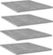 vidaXL - Wandschappen - 4 - st - 40x50x1,5 - cm - bewerkt - hout - betongrijs