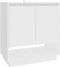 vidaXL - Dressoir - 70x41x75 - cm - bewerkt - hout - wit