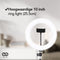 Infinity Goods Ring Light - LED - 3 Kleuren - Verstelbaar Statief Tot 186cm - Zwart