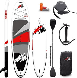 F2 Sector Red - Opblaasbaar SUP Board - Allround Paddle Board met Kajakzitje - Kleur rood (Limited Edition 2024)