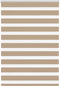 vidaXL - Zebra - Blind - 105x100 - cm - stofbreedte - 100,9 - cm - polyester - zandbruin