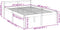 vidaXL - Seniorenbed - massief - grenenhout - grijs - 135x190 - cm