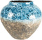 Jar Lindy Sky Blue blauwe pot 45 cm ronde bloempot voor binnen