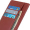 Hoesje Met Pasjeshouder Geschikt voor Oppo A92 / A72 / A52 - Basic Litchi Bookcase - Bruin