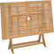 vidaXL Tuintafel inklapbaar 120x70x75 cm massief acaciahout