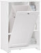 SoBuy BZR105-W - Waskast - 3 Planken 1 Wasmand - Wit 60x37x86 cm