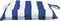 vidaXL - Stoelkussens - 4 - st - gestreept - 40x40x7 - cm - stof - wit - en - blauw