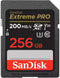 SanDisk Extreme Pro - SDXC UHS-I - 256GB - 200MB/s lezen 90MB/s schrijven (2024)