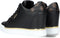 GUESS Faster2 - Hoge sneakers - Leer - Wedgehak 8 cm - Zwart - Maat 39