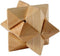 Longfield Games IQ Puzzel - Breinbreker Ster - Hout - Bruin