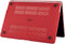 Lunso Geschikt voor MacBook Pro 13 inch M1/M2 (2020-2022) cover hoes - case - Mat Bordeaux Rood