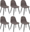 Kick Collection Noor - Eetkamerstoel - Set van 6 - Grijs (6 stuks)