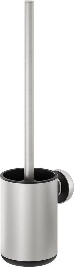 Tiger Cooper - Wc borstel met houder - Bevestigen zonder boren met TigerFix - RVS geborsteld / Zwart