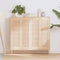 vidaXL - Kastdeuren - met - lamellen - 4 - st - 99x29,5 - cm - massief - grenenhout