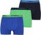 O'Neill Herenboxers 3-pack – Cloudy Blue, Black & Green – Maat S – Zacht, Ademend & Comfortabel