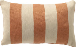 Dutch Decor CYRUS - Outdoor kussenhoes 30x50 cm - waterafstotend en uv-bestendig - gestreept - Peach Bloom - rood