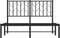 vidaXL - Bedframe - met - hoofdbord - metaal - zwart - 120x200 - cm