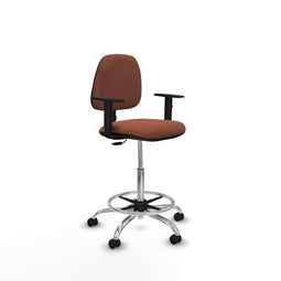 Piqueras y Crespo B1D05RF - Bureaustoel - Hoogteverstelbaar met armleuning - Bruin