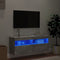 vidaXL - Tv-wandmeubel - met - LED-verlichting - 100x30x40 - cm - betongrijs