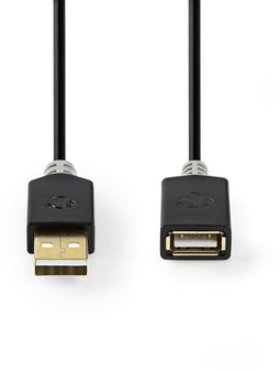 Nedis CCBW60010AT30 - USB A Kabel - 300 cm - Grijs
